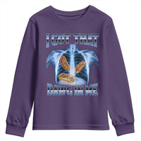 Funny Hot Dog Meme Youth Sweatshirt I Got That Dawg In Me Hotdog Xray Humor