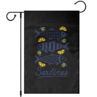 Minimal Sardines Fishermen Aesthetic Retro Garden Flag