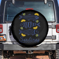 Minimal Sardines Fishermen Aesthetic Retro Spare Tire Cover