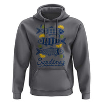 Minimal Sardines Fishermen Aesthetic Retro Hoodie