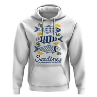 Minimal Sardines Fishermen Aesthetic Retro Hoodie