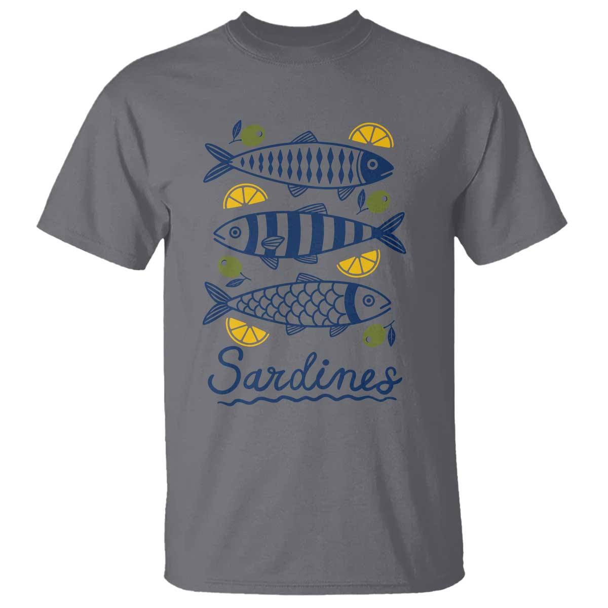 Minimal Sardines Fishermen Aesthetic Retro T Shirt