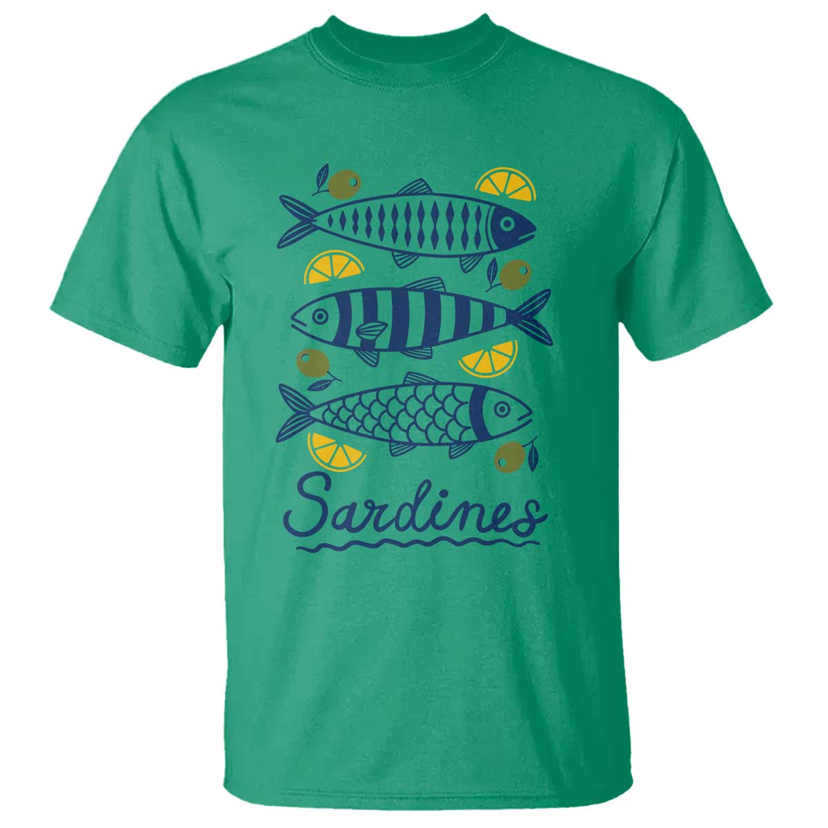 Minimal Sardines Fishermen Aesthetic Retro T Shirt