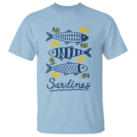 Minimal Sardines Fishermen Aesthetic Retro T Shirt