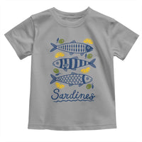 Minimal Sardines Fishermen Aesthetic Retro Toddler T Shirt