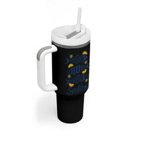 Minimal Sardines Fishermen Aesthetic Retro Tumbler With Handle