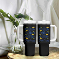 Minimal Sardines Fishermen Aesthetic Retro Tumbler With Handle