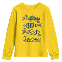Minimal Sardines Fishermen Aesthetic Retro Youth Sweatshirt