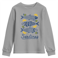 Minimal Sardines Fishermen Aesthetic Retro Youth Sweatshirt