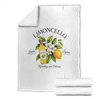 Italian Summer Limoncello Lemon Liqueur Amalfi Italy Throw Blanket