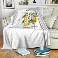 Italian Summer Limoncello Lemon Liqueur Amalfi Italy Throw Blanket