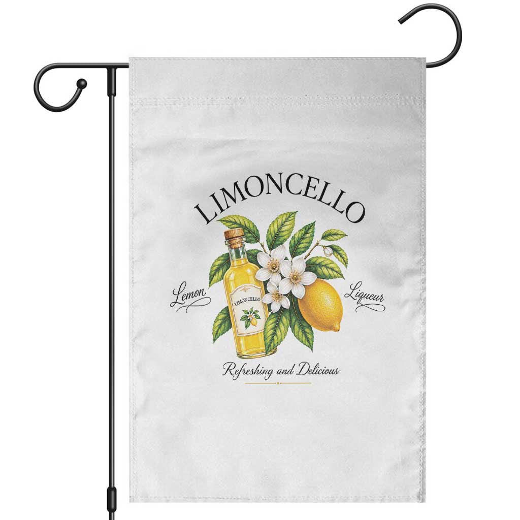 Italian Summer Limoncello Lemon Liqueur Amalfi Italy Garden Flag