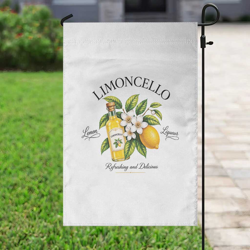 Italian Summer Limoncello Lemon Liqueur Amalfi Italy Garden Flag