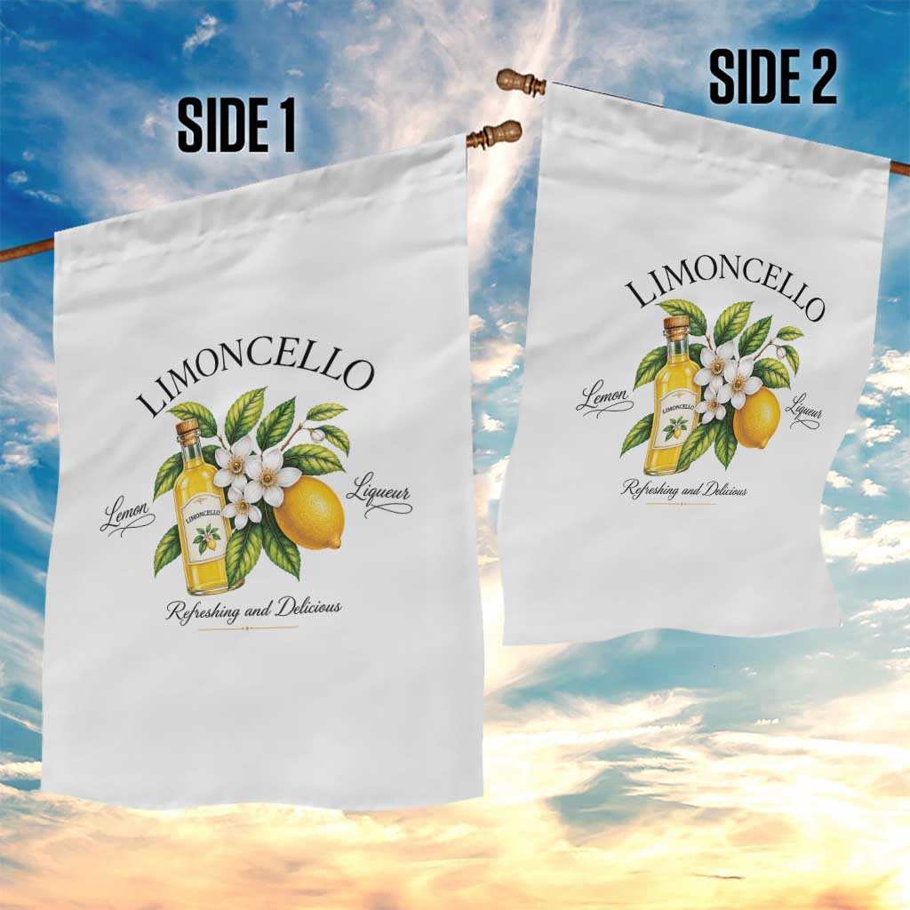 Italian Summer Limoncello Lemon Liqueur Amalfi Italy Garden Flag