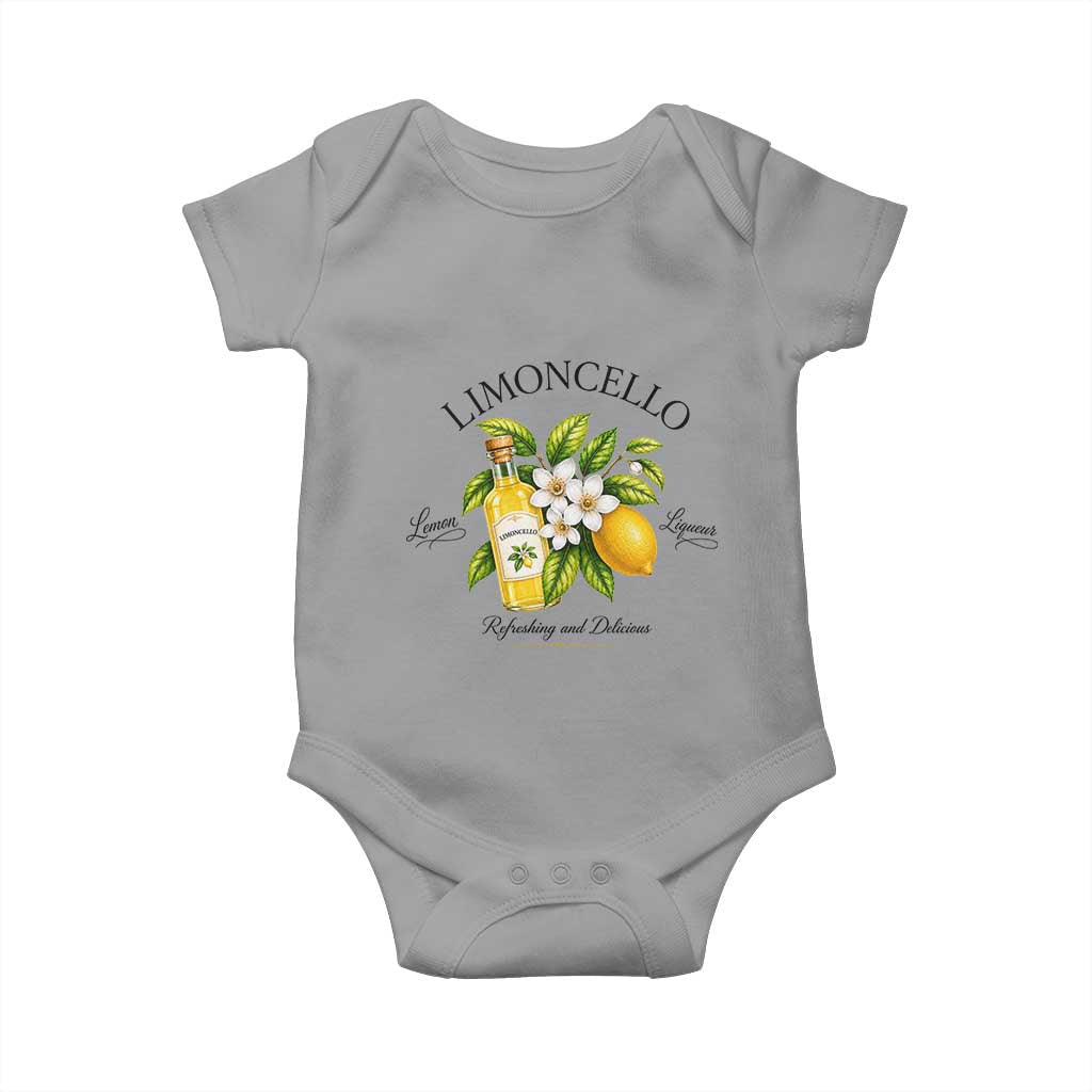 Italian Summer Limoncello Lemon Liqueur Amalfi Italy Baby Onesie