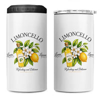 Italian Summer Limoncello Lemon Liqueur Amalfi Italy 4 in 1 Can Cooler Tumbler