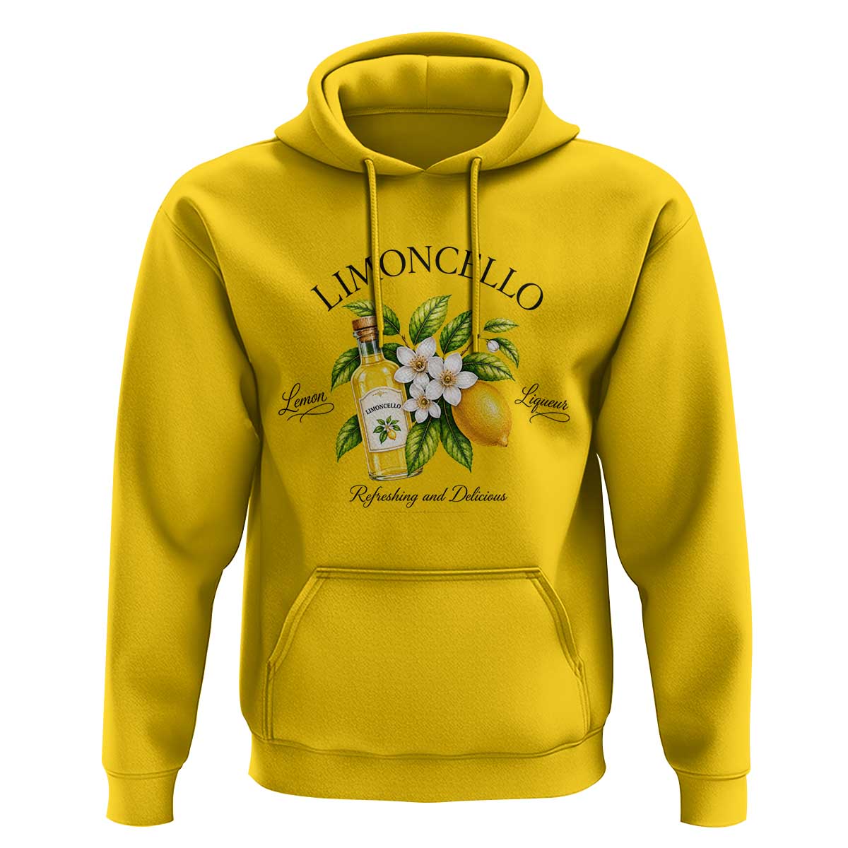 Italian Summer Limoncello Lemon Liqueur Amalfi Italy Hoodie