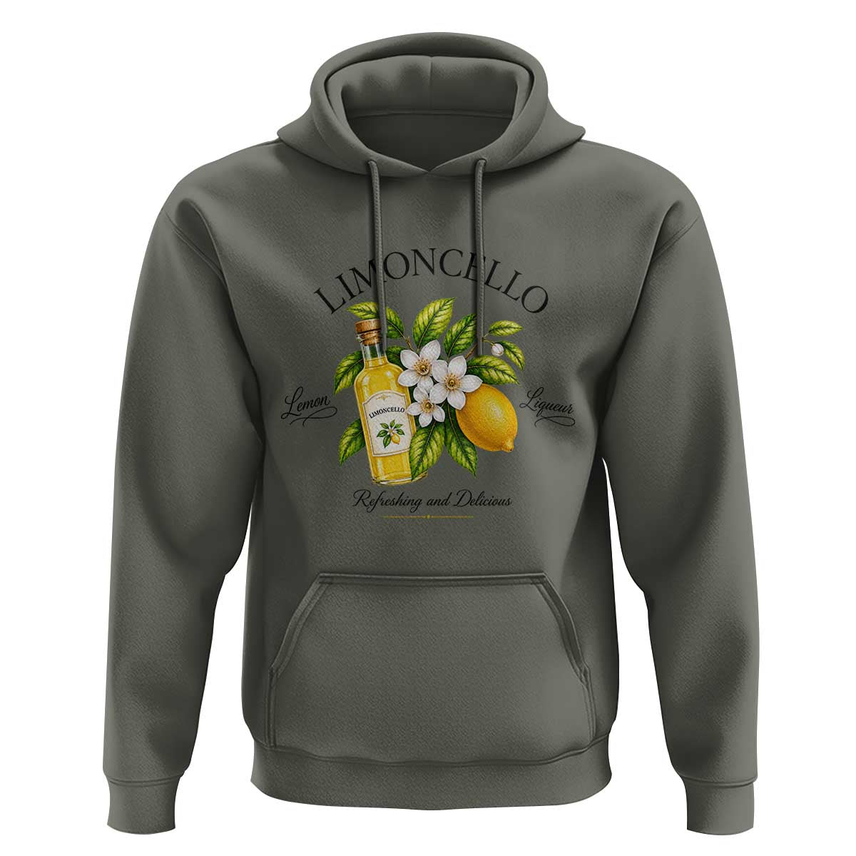 Italian Summer Limoncello Lemon Liqueur Amalfi Italy Hoodie