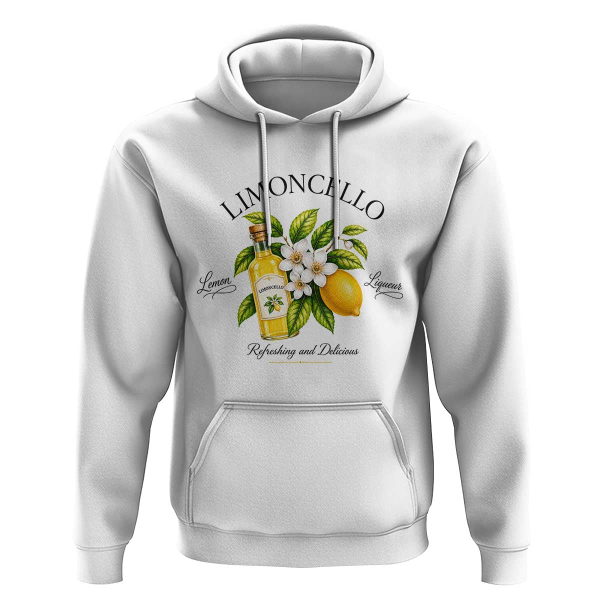 Italian Summer Limoncello Lemon Liqueur Amalfi Italy Hoodie