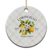 Italian Summer Limoncello Lemon Liqueur Amalfi Italy Ceramic Ornament