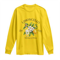 Italian Summer Limoncello Lemon Liqueur Amalfi Italy Long Sleeve Shirt