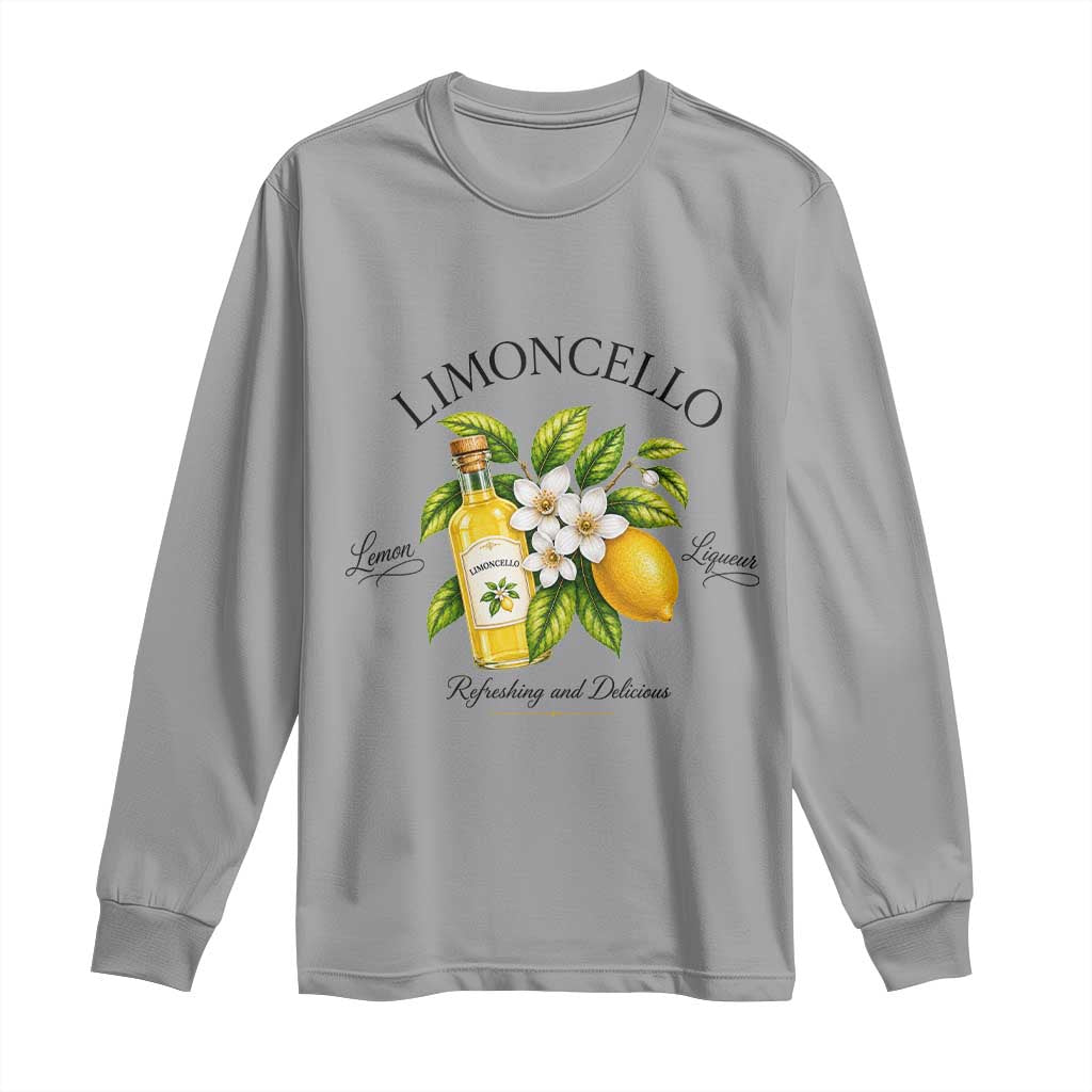 Italian Summer Limoncello Lemon Liqueur Amalfi Italy Long Sleeve Shirt