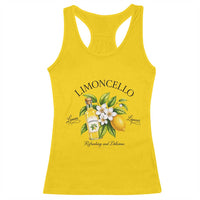 Italian Summer Limoncello Lemon Liqueur Amalfi Italy Racerback Tank Top