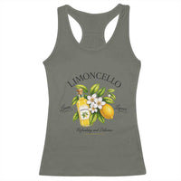 Italian Summer Limoncello Lemon Liqueur Amalfi Italy Racerback Tank Top