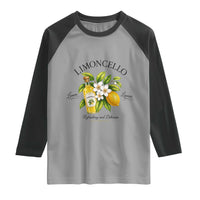 Italian Summer Limoncello Lemon Liqueur Amalfi Italy Raglan Shirt