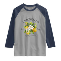 Italian Summer Limoncello Lemon Liqueur Amalfi Italy Raglan Shirt