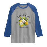 Italian Summer Limoncello Lemon Liqueur Amalfi Italy Raglan Shirt