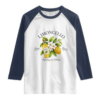 Italian Summer Limoncello Lemon Liqueur Amalfi Italy Raglan Shirt