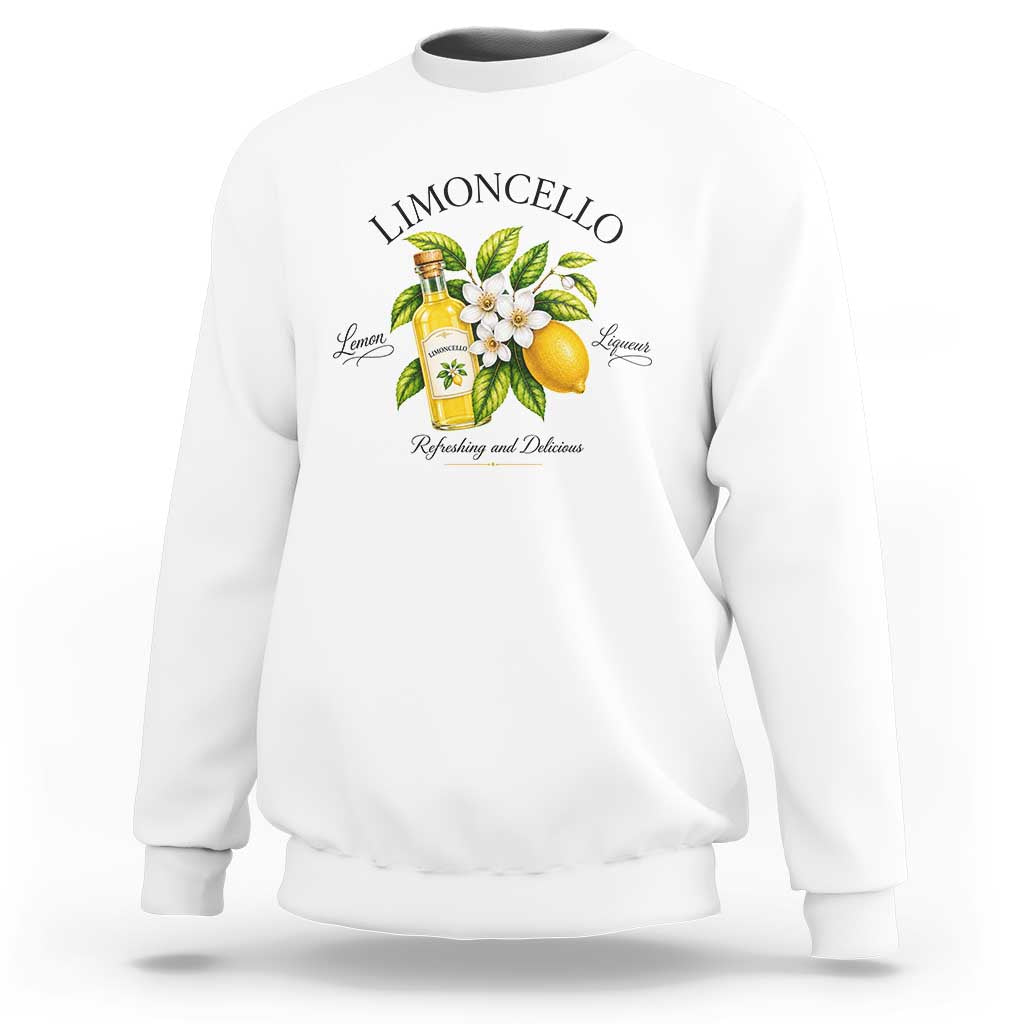 Italian Summer Limoncello Lemon Liqueur Amalfi Italy Sweatshirt