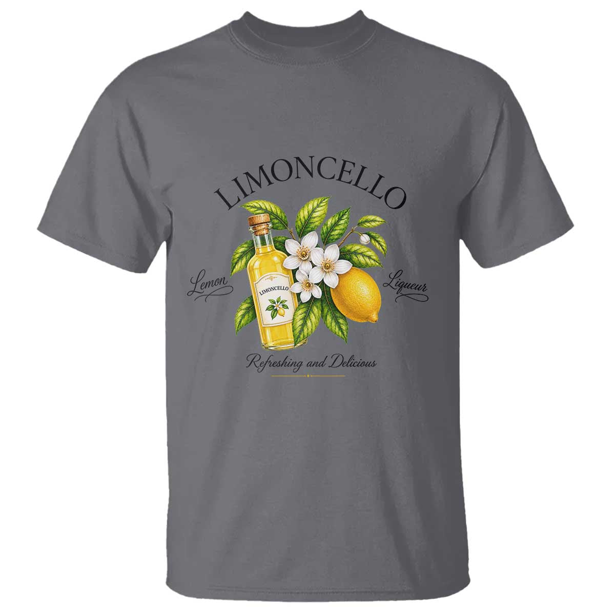 Italian Summer Limoncello Lemon Liqueur Amalfi Italy T Shirt
