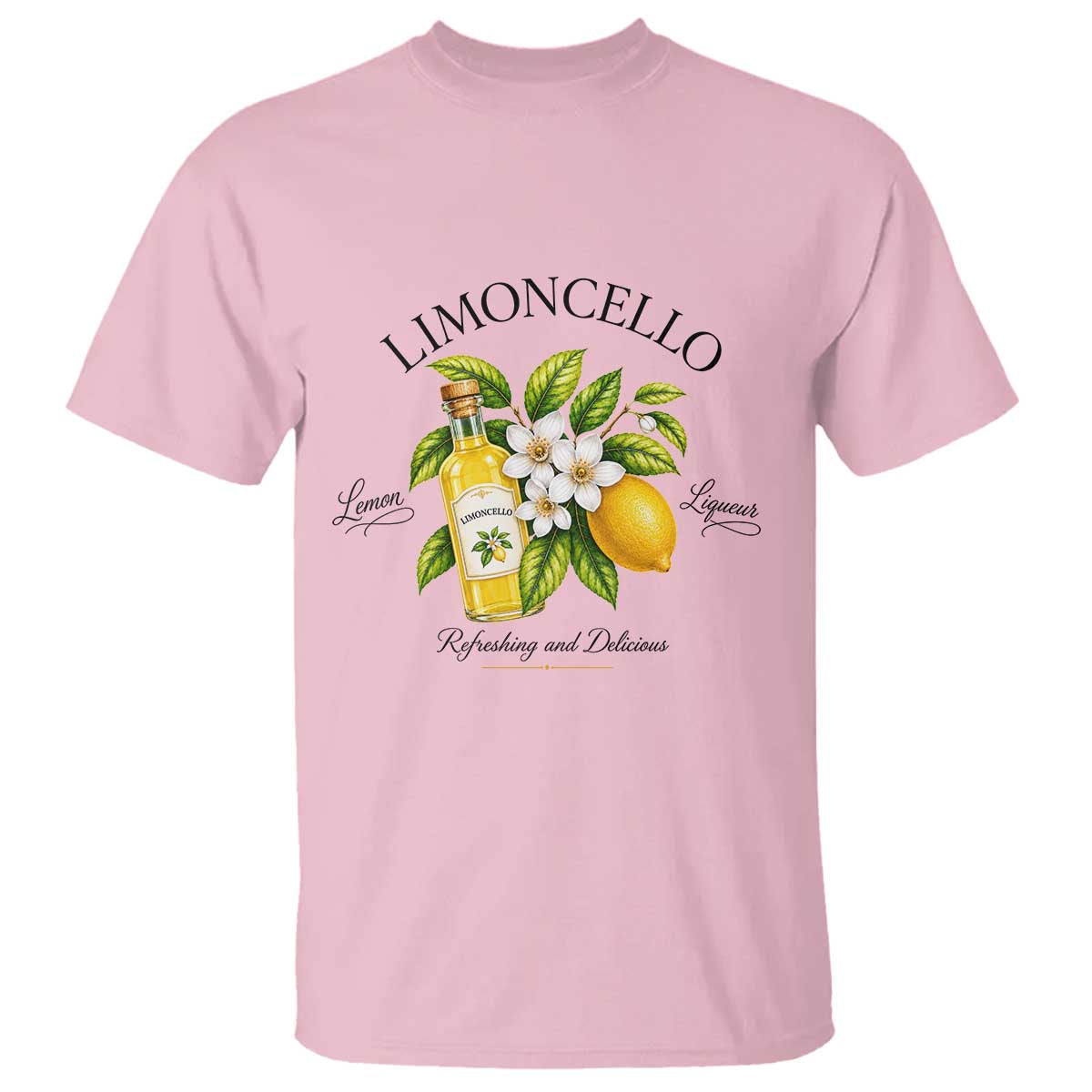 Italian Summer Limoncello Lemon Liqueur Amalfi Italy T Shirt