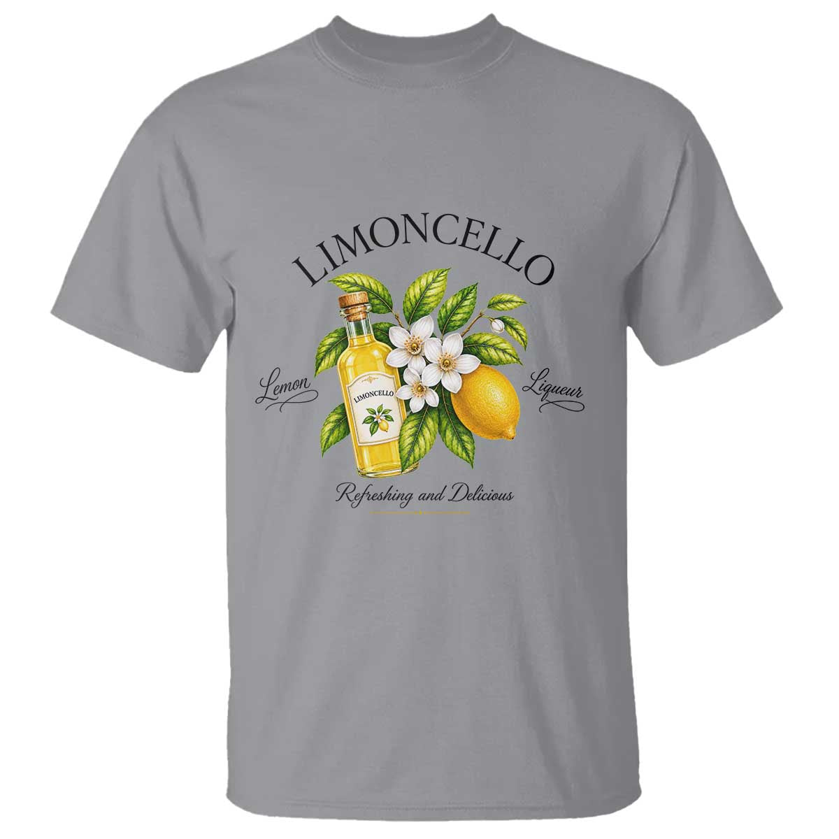 Italian Summer Limoncello Lemon Liqueur Amalfi Italy T Shirt