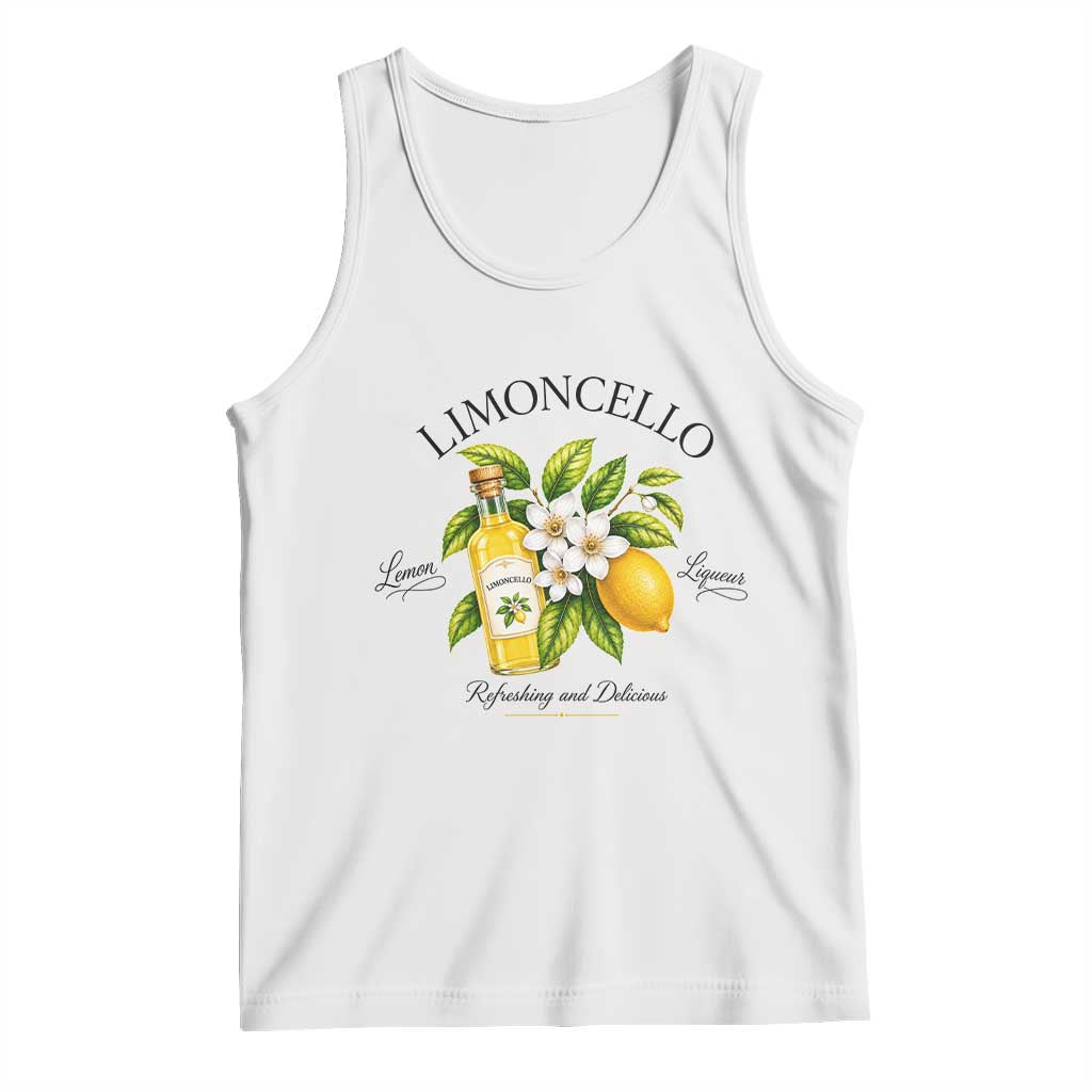 Italian Summer Limoncello Lemon Liqueur Amalfi Italy Tank Top