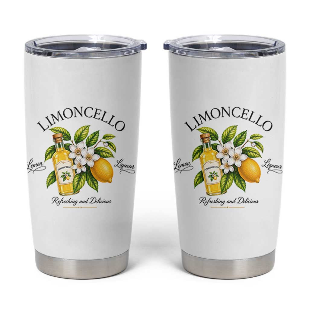 Italian Summer Limoncello Lemon Liqueur Amalfi Italy Tumbler Cup