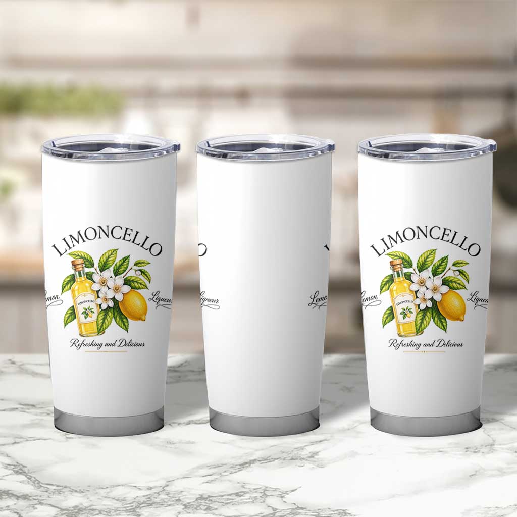 Italian Summer Limoncello Lemon Liqueur Amalfi Italy Tumbler Cup
