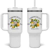 Italian Summer Limoncello Lemon Liqueur Amalfi Italy Tumbler With Handle