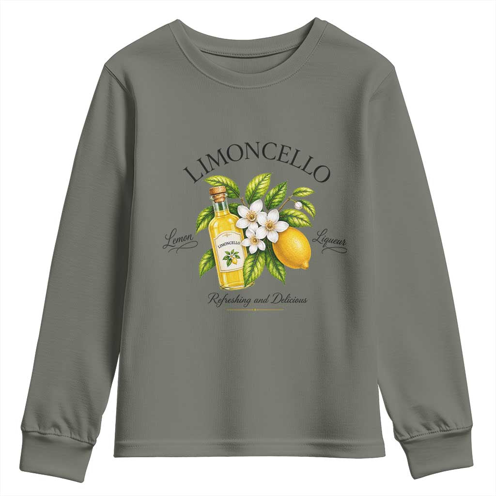 Italian Summer Limoncello Lemon Liqueur Amalfi Italy Youth Sweatshirt