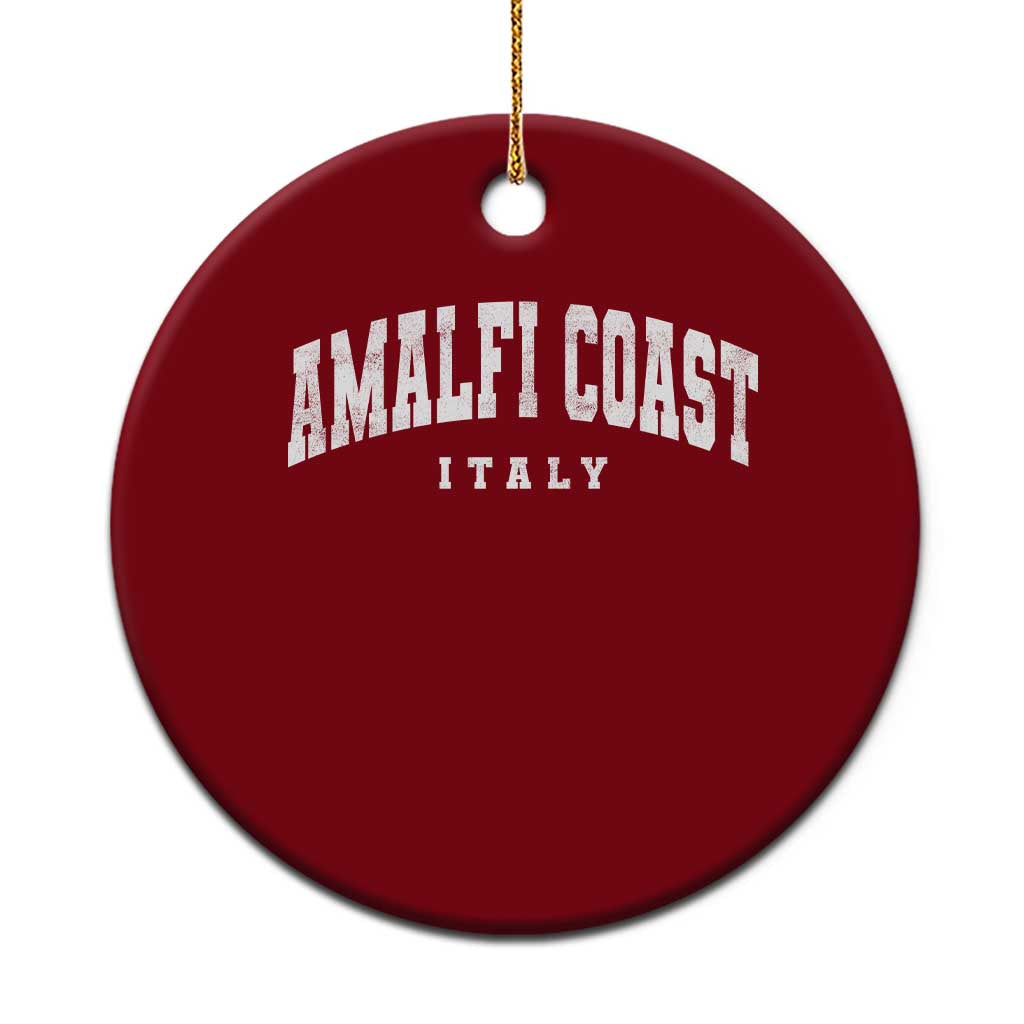 Amalfi Coast Italy Vintage Travel Souvenirs Ceramic Ornament