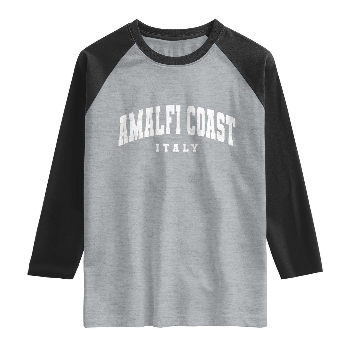 Amalfi Coast Italy Vintage Travel Souvenirs Raglan Shirt