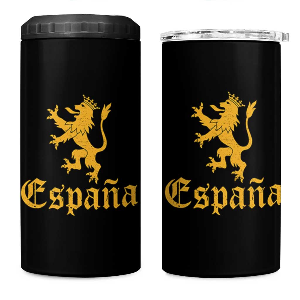 Espana Spain Lion Symbol Spanish Spaniard Pride 4 in 1 Can Cooler Tumbler