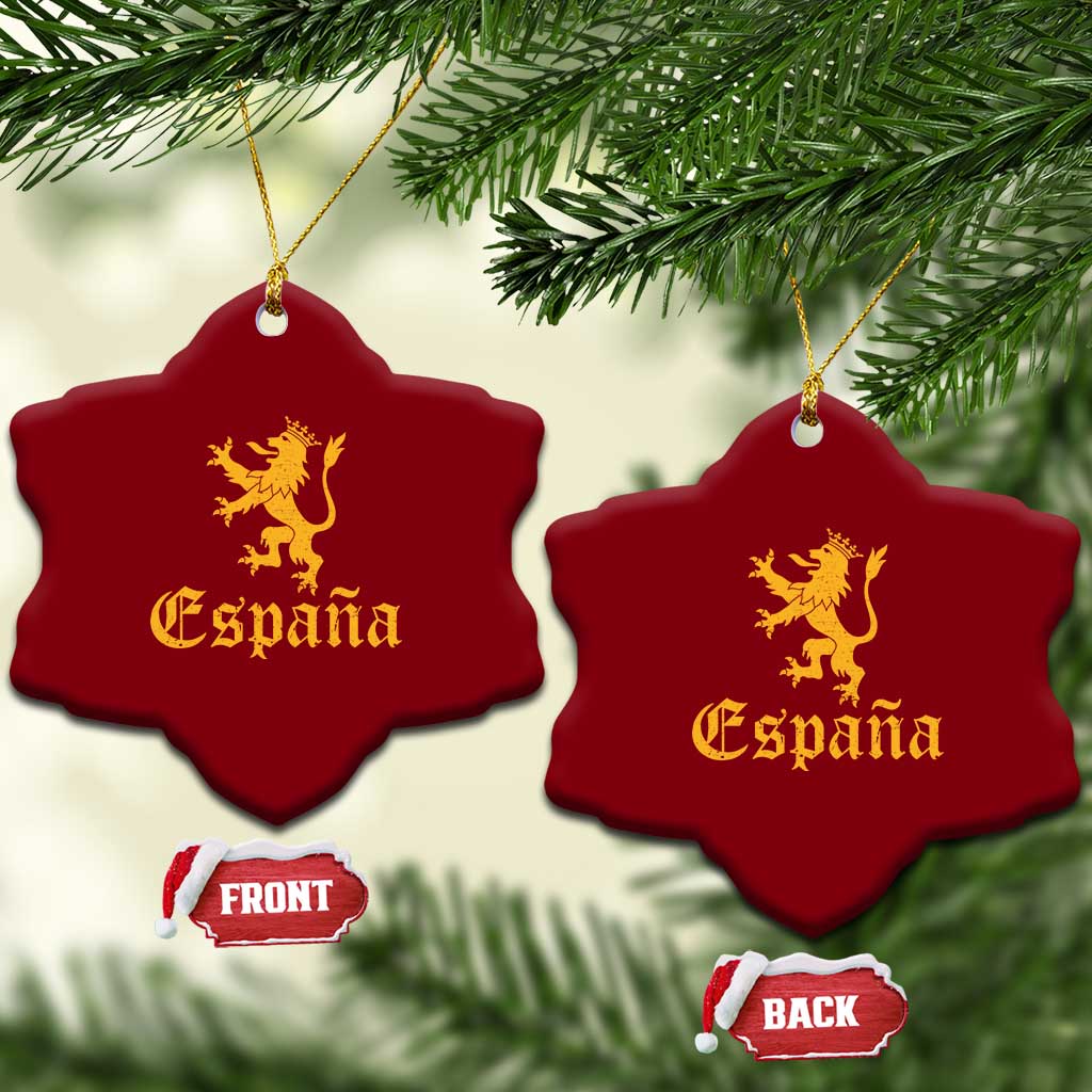 Espana Spain Lion Symbol Spanish Spaniard Pride Ceramic Ornament