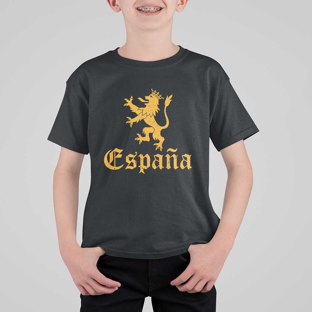 Espana Spain Lion Symbol Spanish Spaniard Pride T Shirt For Kid