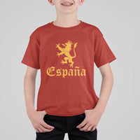 Espana Spain Lion Symbol Spanish Spaniard Pride T Shirt For Kid