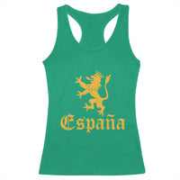 Espana Spain Lion Symbol Spanish Spaniard Pride Racerback Tank Top