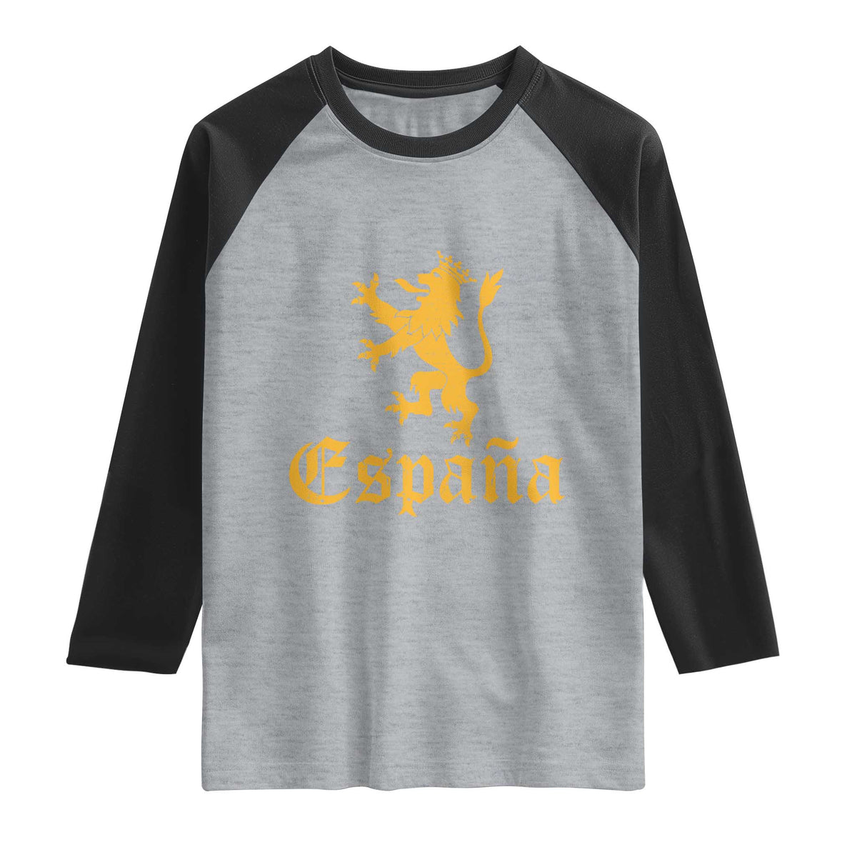 Espana Spain Lion Symbol Spanish Spaniard Pride Raglan Shirt