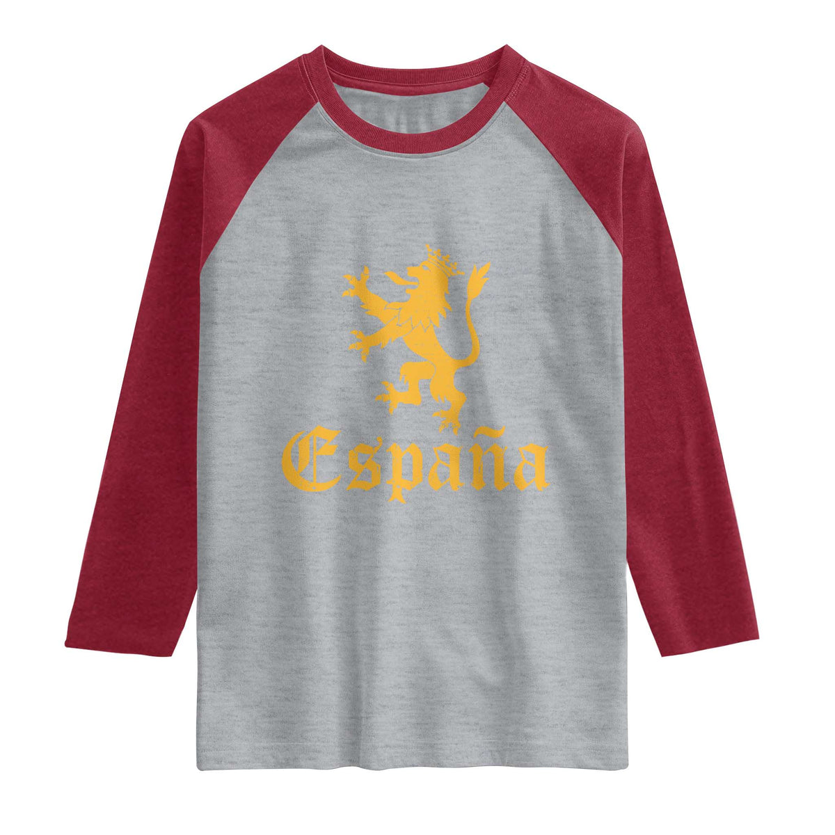 Espana Spain Lion Symbol Spanish Spaniard Pride Raglan Shirt